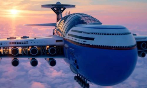 Aerial Cruise Hotel That Can Fly 5,000 Guests Goes Viral ‘Never-Landing’