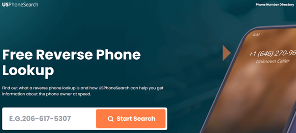 free reverse phone lookup of US Phone Search